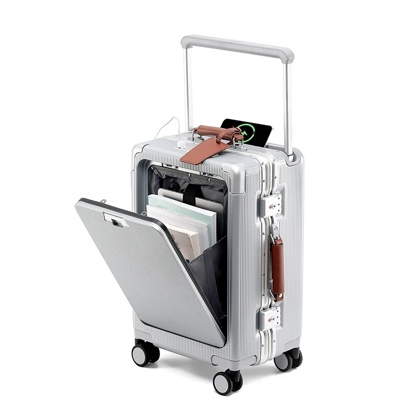 Valise Cabine MU 20" PC à Ouverture Frontale - Bagage Léger 4.3kg pour Voyage Organisé – Image 2