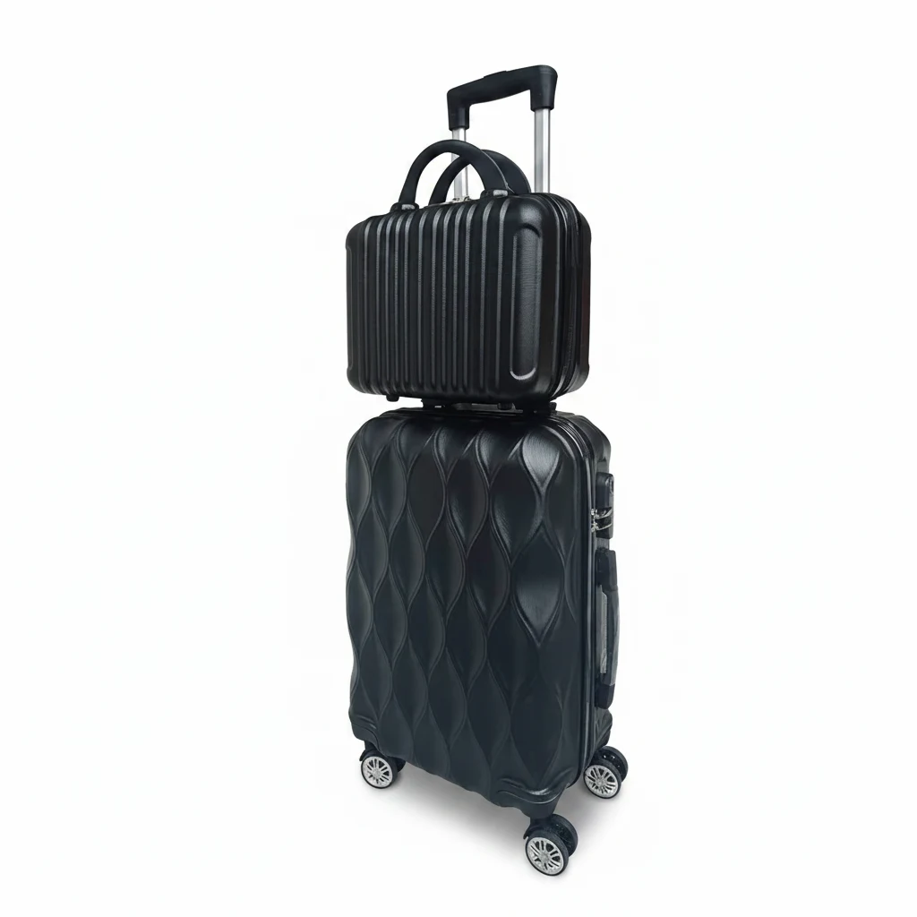 Ensemble de valises cabine 2 pièces 20"+14" ABS - Valise cabine légère avec serrure code - Voyagez pratique et organisé – Image 14