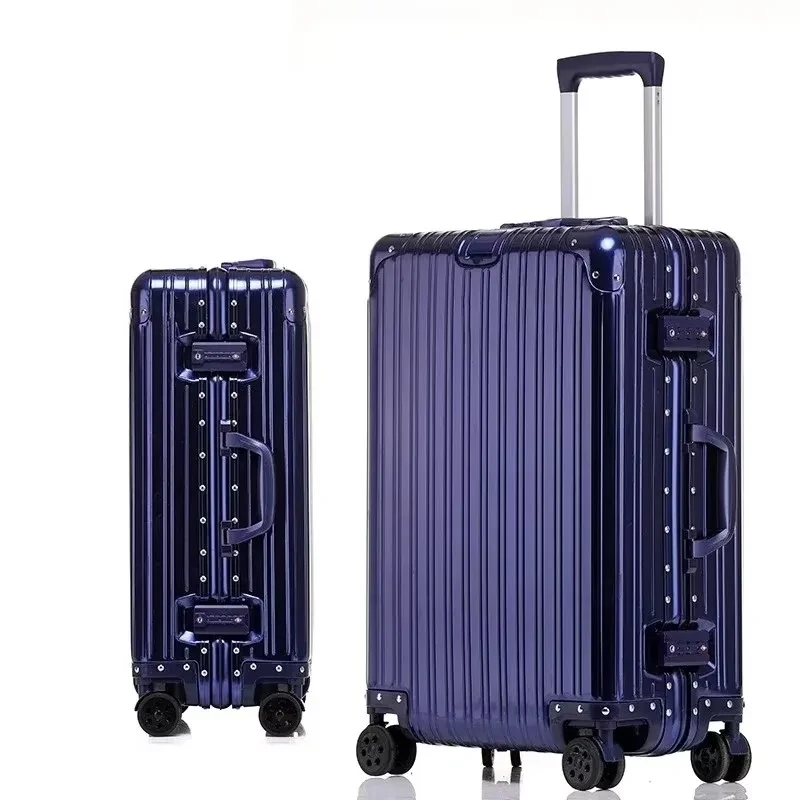 Valise de voyage cabine en alliage d'aluminium et de magnésium 100% - Bagage rigide 20/24/26/29 pouces - Cabine antivol et étanche