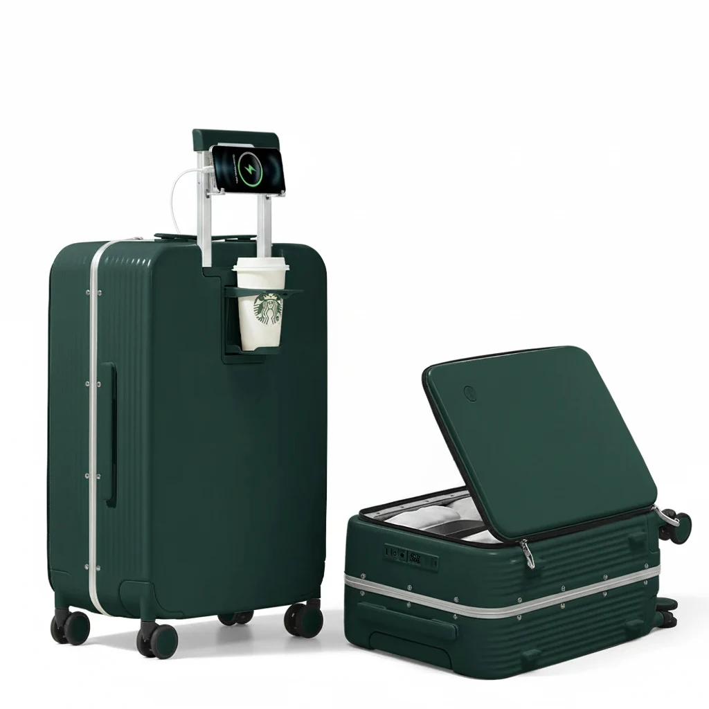 Valise Cabine Mi aluminium PC 20 pouces - Port USB, support téléphone - Voyagez connecté et organisé – Image 4