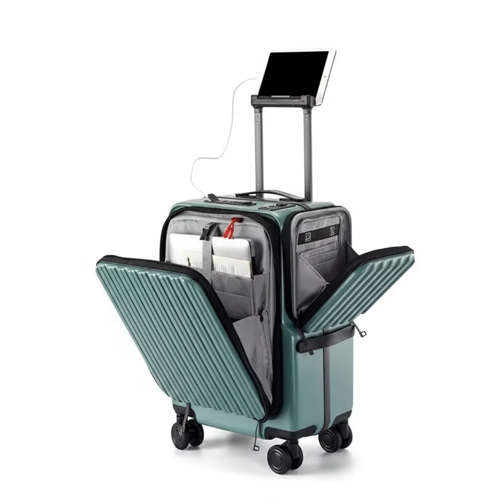 Valise Cabine KLS 20 Pouces Ouverture Avant ABS+PC - Port USB Serrure - Bagage Cabine pour Ordinateur – Image 6