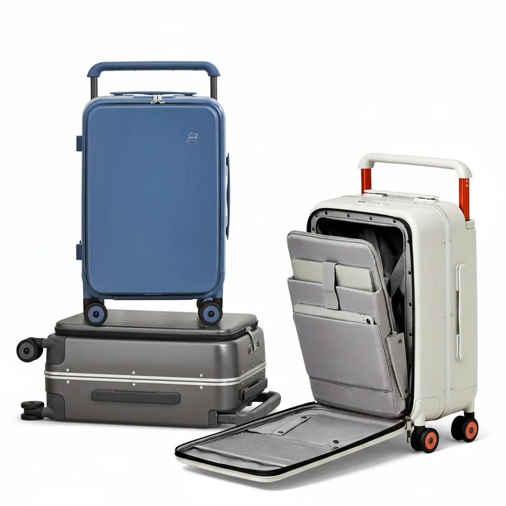 Valise Cabine Rigide M75 - Cadre Aluminium & Coque PC 20/24" - Voyage Silencieux et Élégant – Image 8