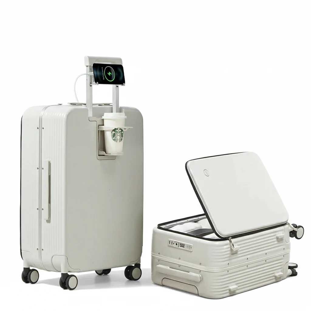 Valise Cabine Mi aluminium PC 20 pouces - Port USB, support téléphone - Voyagez connecté et organisé – Image 3