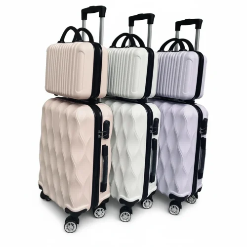 7304c1b7-b179-49f3-8e9f-680a49e3e082 Ensemble de valises cabine 2 pièces 20"+14" ABS - Valise cabine légère avec serrure code - Voyagez pratique et organisé