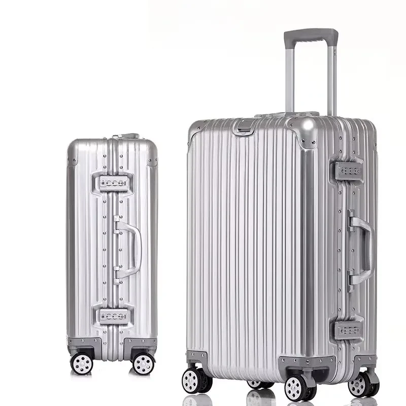 Valise de voyage cabine en alliage d'aluminium et de magnésium 100% - Bagage rigide 20/24/26/29 pouces - Cabine antivol et étanche – Image 3
