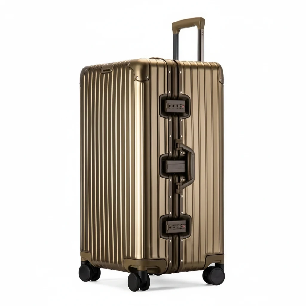 Valise cabine voyage en alliage aluminium-magnésium, bagage à roulettes - Protection extrême & roulement silencieux – Image 7