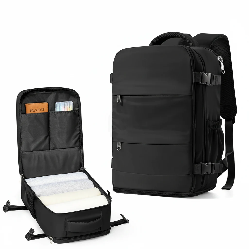 Sac à dos valise cabine Ryanair 40x30x20 - Nylon 20-35L - Bagage à main pour ordinateur portable