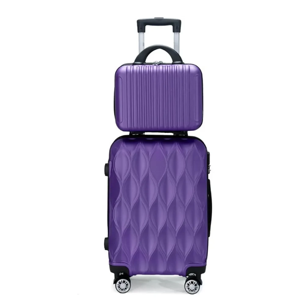 Ensemble de valises cabine 2 pièces 20"+14" ABS - Valise cabine légère avec serrure code - Voyagez pratique et organisé – Image 5
