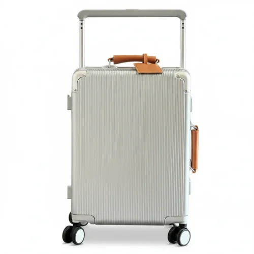 97975b1f-f3e3-4198-b89c-892c051bef50 Valise cabine de voyage à poignée large PC+ABS - Cadre aluminium, 20/24 pouces - Bagage cabine léger et résistant