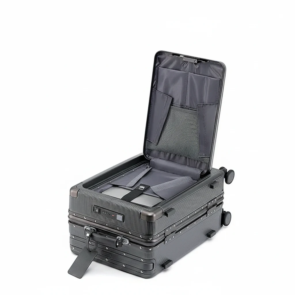 Valise Cabine MU 20" PC à Ouverture Frontale - Bagage Léger 4.3kg pour Voyage Organisé – Image 8
