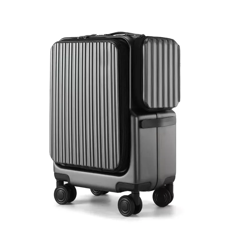 Valise Cabine KLS 20 Pouces Ouverture Avant ABS+PC - Port USB Serrure - Bagage Cabine pour Ordinateur
