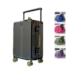 Valise rigide PC + cadre aluminium - 20 à 28 pouces | Bagage à roulettes silencieux serrure TSA
