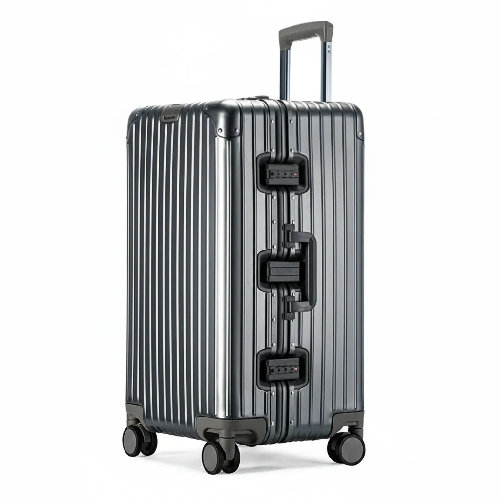 Valise cabine voyage en alliage aluminium-magnésium, bagage à roulettes - Protection extrême & roulement silencieux – Image 6