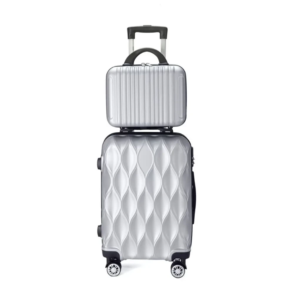Ensemble de valises cabine 2 pièces 20"+14" ABS - Valise cabine légère avec serrure code - Voyagez pratique et organisé – Image 4