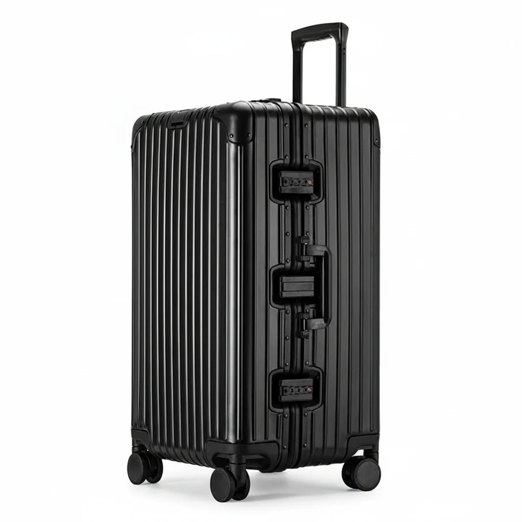 Valise cabine voyage en alliage aluminium-magnésium, bagage à roulettes - Protection extrême & roulement silencieux – Image 8