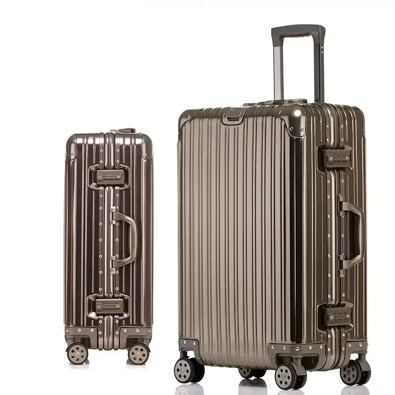 Valise de voyage cabine en alliage d'aluminium et de magnésium 100% - Bagage rigide 20/24/26/29 pouces - Cabine antivol et étanche – Image 4