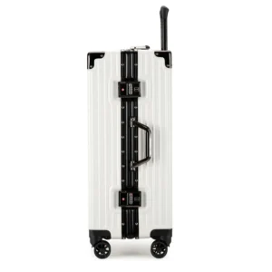 Valise à bagages cadre aluminium 20-28" - PC rigide, roues universelles et serrure - Voyagez en toute sérénité
