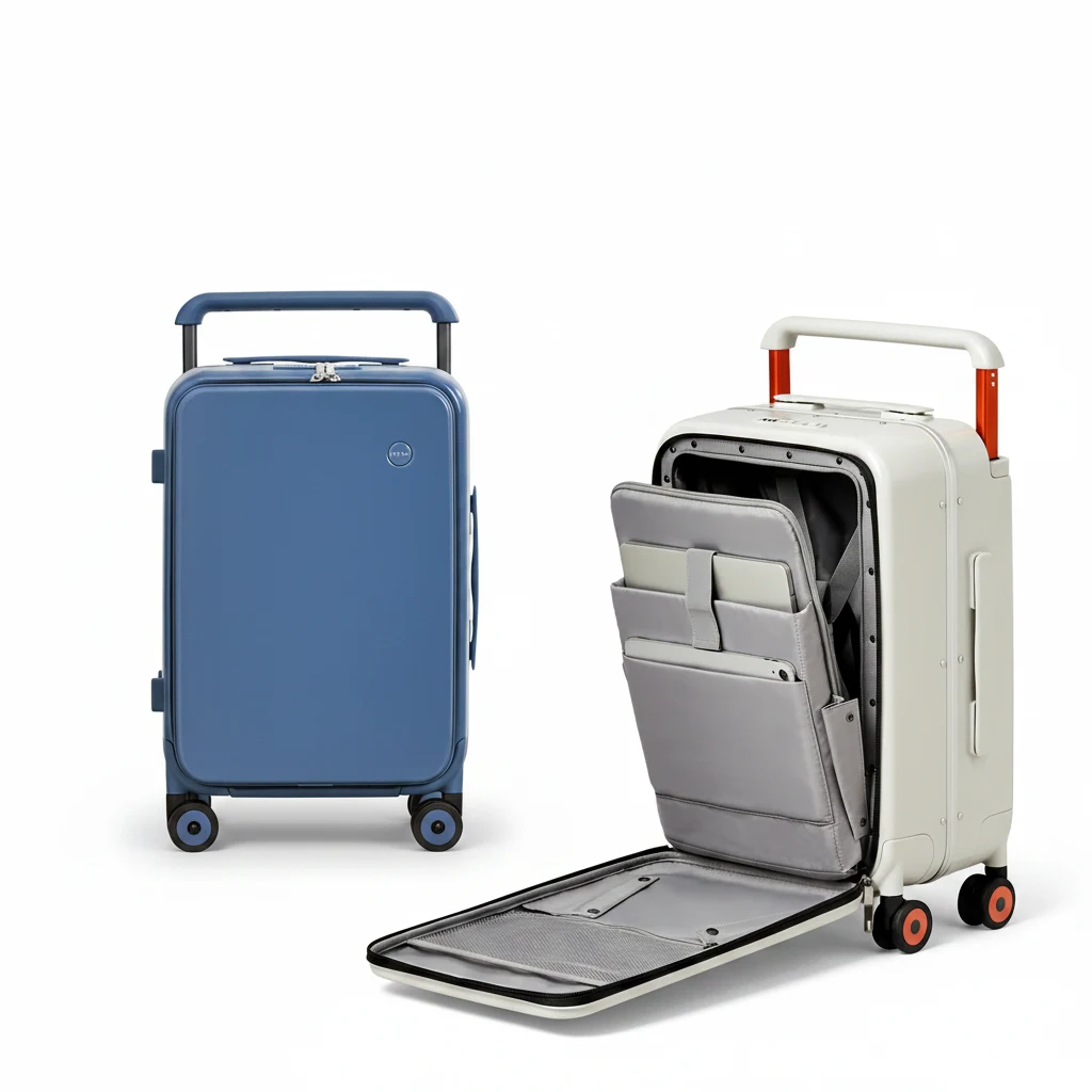 Valise Cabine Rigide M75 - Cadre Aluminium & Coque PC 20/24" - Voyage Silencieux et Élégant – Image 7