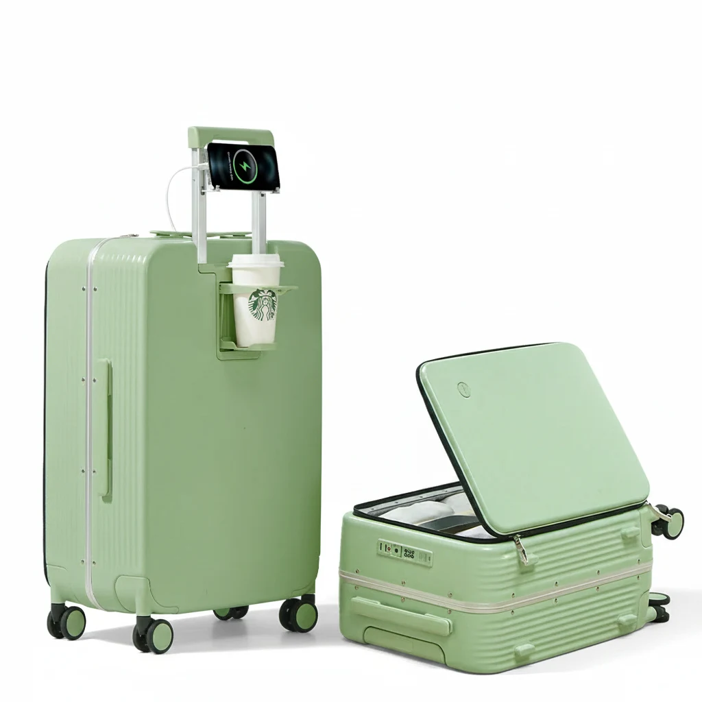 Valise Cabine Mi aluminium PC 20 pouces - Port USB, support téléphone - Voyagez connecté et organisé – Image 5