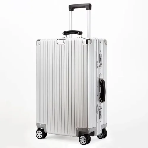 fac67b8b-0c16-4cfe-a4e4-1c01ab29181c Valise Cabine Voyage tout en Alliage d'Aluminium-Magnésium 20-29" - Coque Rétro Antivol & Étanche - Haute Qualité