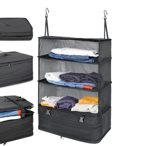 Organisateurs de voyage avec étagères et compartiment à linge Organisateurs de voyage avec étagères et compartiment à linge, vue principale
