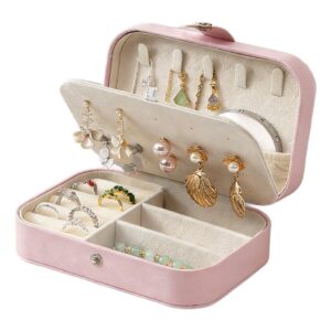 Boîte à bijoux de voyage, intérieur en velours