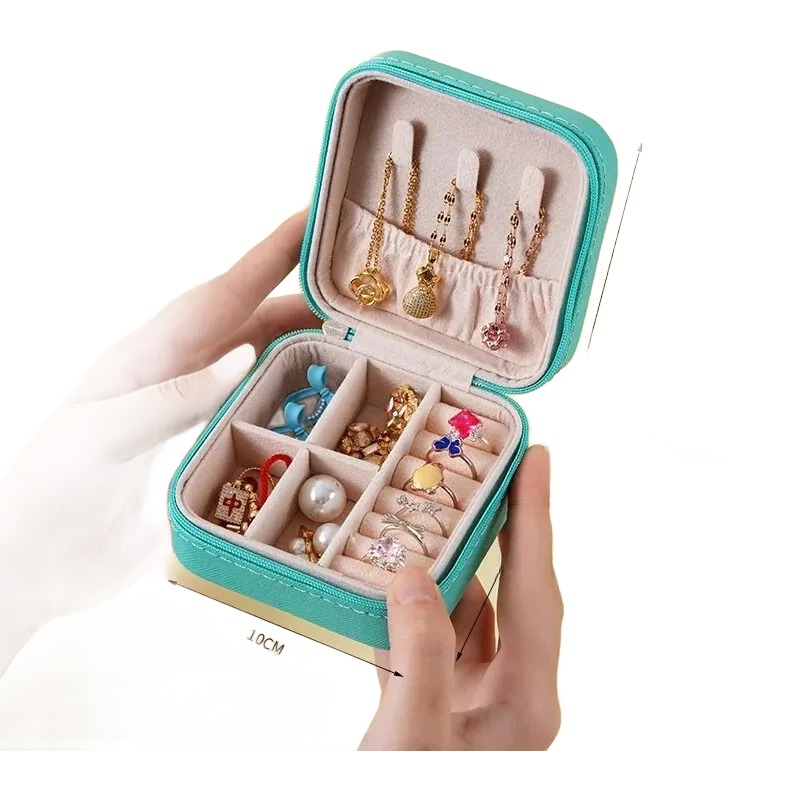 Accessoire de voyage, boîte de rangement pour bijoux, vue arriere