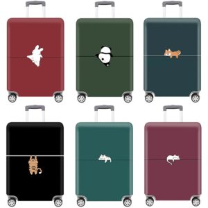 Accessoire de voyage, housse valise élastique épaisse à imprimé