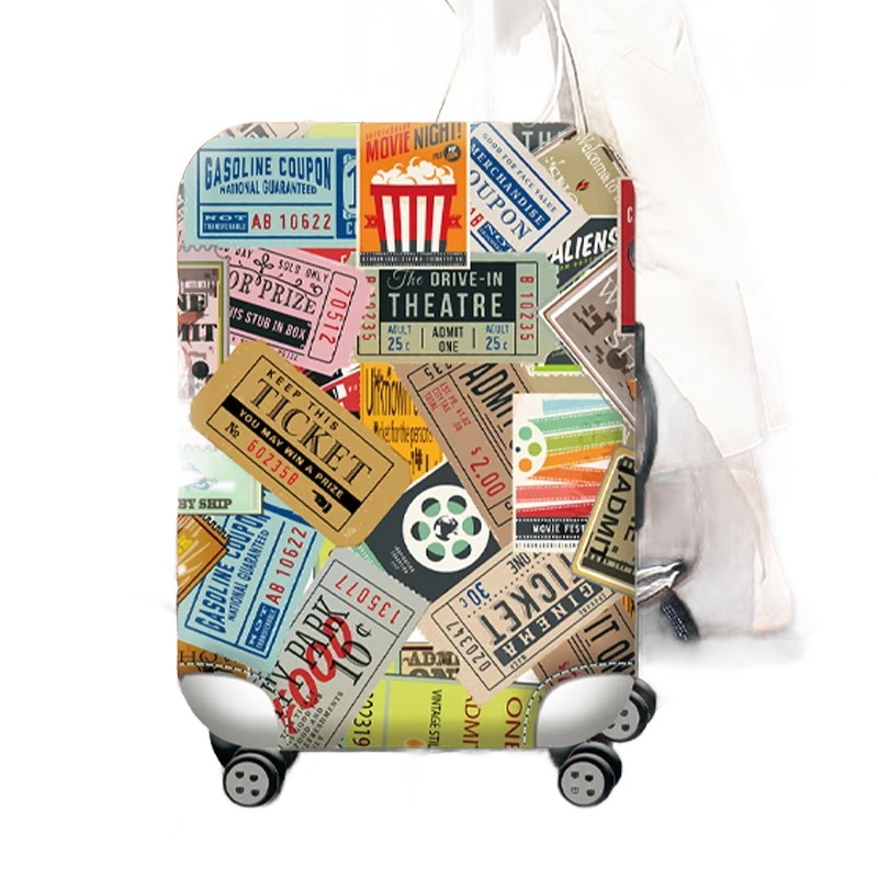 Accessoire de voyage, housse valise extensible, quatre tailles, detail