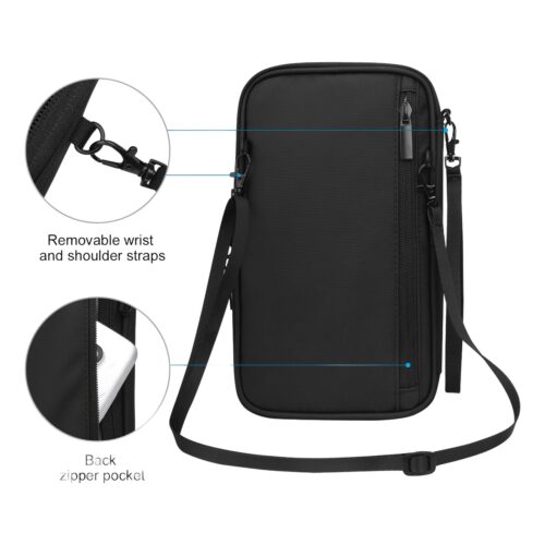 Accessoire de voyage : pochette passeport multi-poches pour homme, vue principale