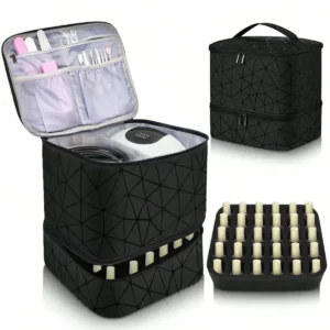 Rangement double couche pour flacons