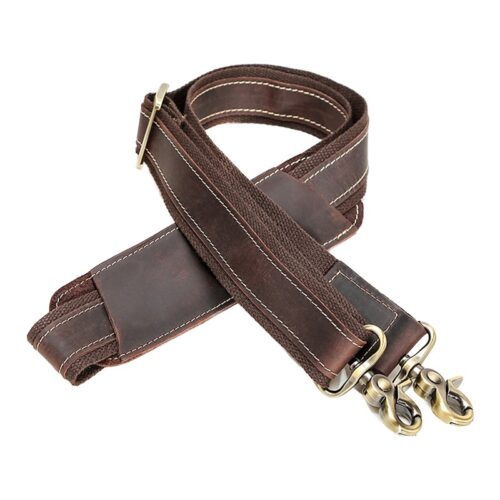 Accessoire de voyage sangle de sac en cuir veritable, vue principale