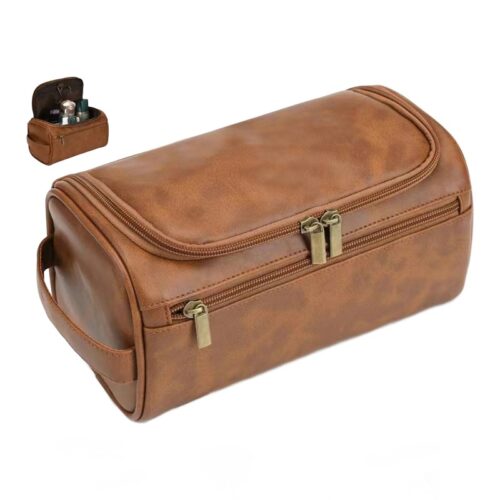 Accessoire de voyage, trousse de toilette suspendue, cuir PU ou toile Accessoire de voyage, trousse de toilette suspendue, cuir PU ou toile, vue principale
