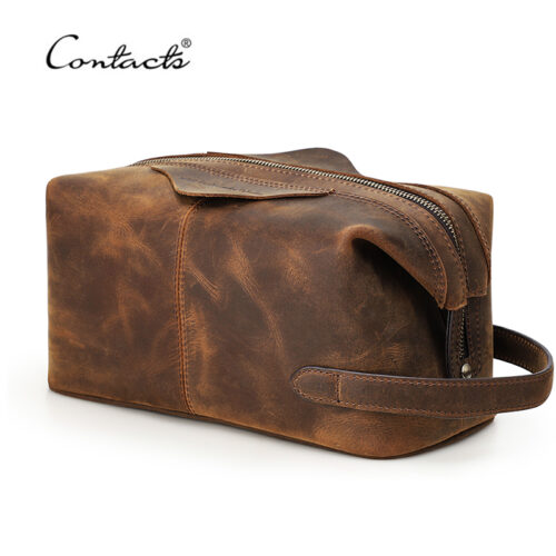 Accessoire de voyage, trousse suspendue en cuir Accessoire de voyage, trousse suspendue en cuir, vue principale