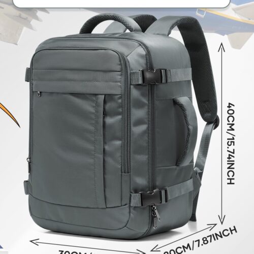 Bagage cabine 45x36x20, sac à dos cabine compact sous siège, unisexe, vue principale