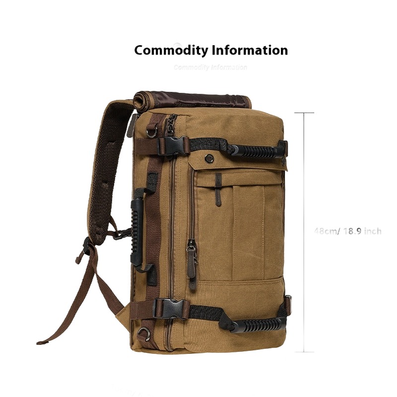 Bagage cabine easyJet, sac à dos en toile multifonction, vue de profil