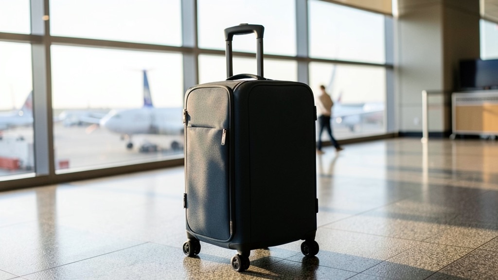 Bagage cabine Volotea range sous le siege avant d'un avion