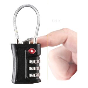 Cadenas TSA à code pour valise, accessoire de voyage à anse câble