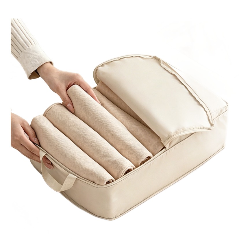 Cubes de compression pour valise, lot de 3 et sac à chaussures, detail