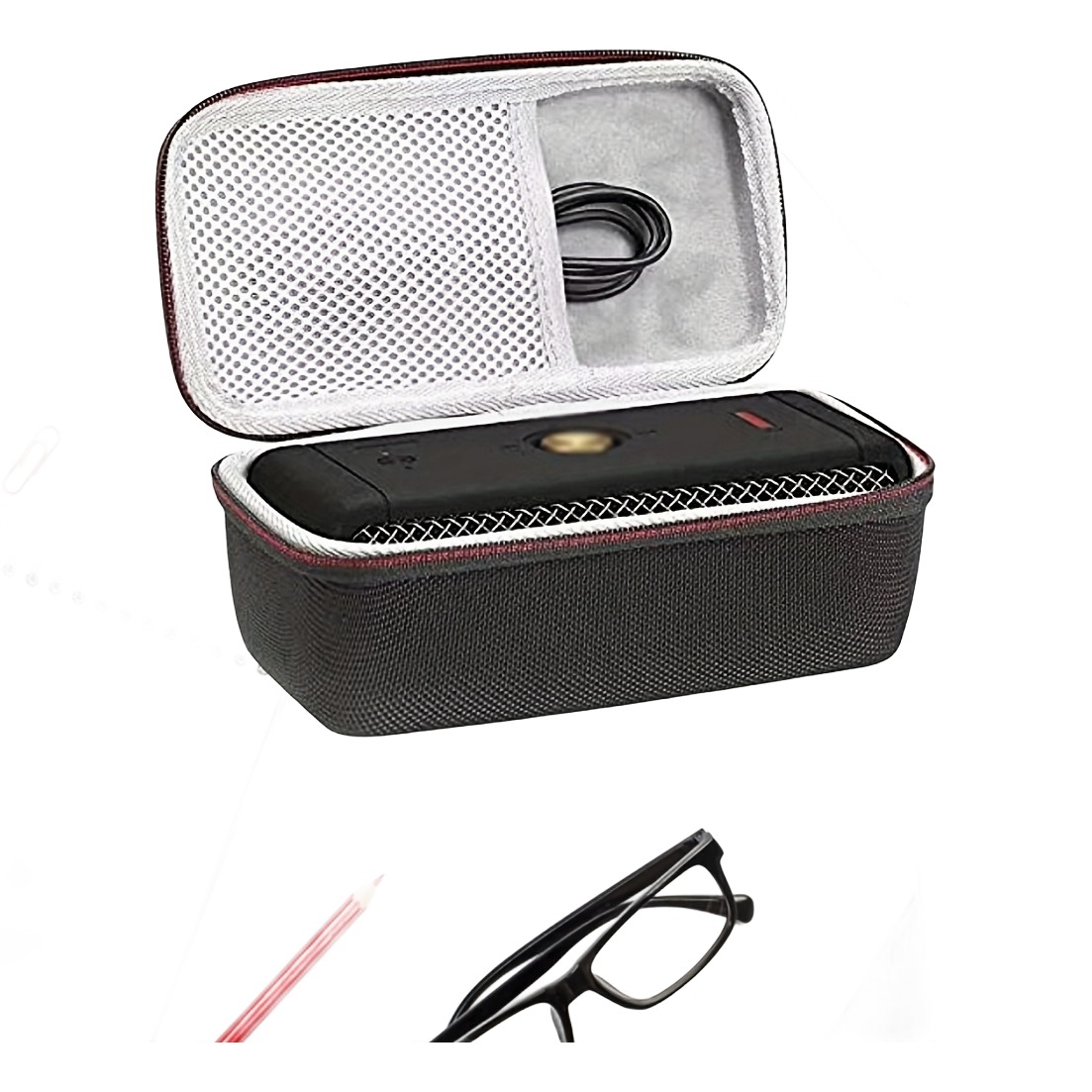 Étui rigide antichoc pour batterie externe et petits appareils, detail