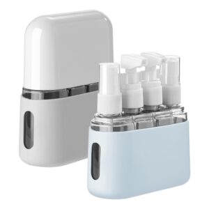 Flacon voyage : coffret de 4 flacons rechargeables anti-fuite