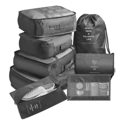 Organisateur valise en 7 pièces avec cubes et sac à chaussures Organisateur valise en 7 pièces avec cubes et sac à chaussures, vue principale