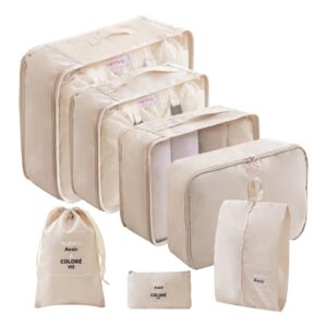 Packing cube : ensemble de 7 pièces pliables pour valise