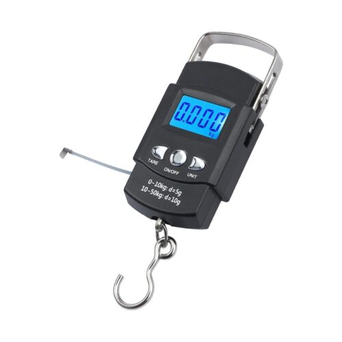Pèse bagage électronique 50 kg avec mètre ruban intégré Pèse bagage électronique 50 kg avec mètre ruban intégré, vue principale