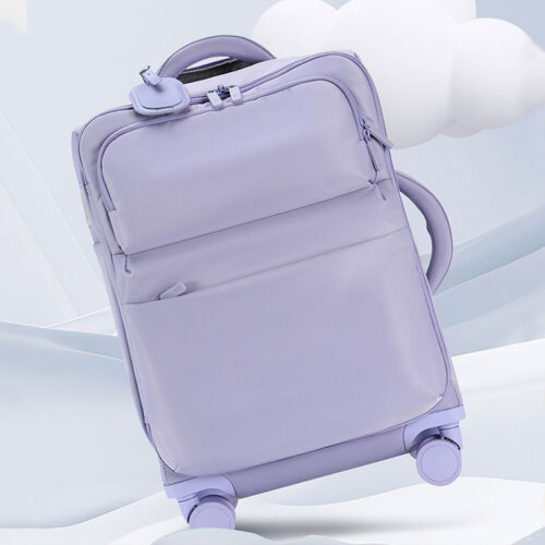 Petite valise cabine en tissu ultra léger, quatre coloris Petite valise cabine en tissu ultra léger, quatre coloris, vue principale