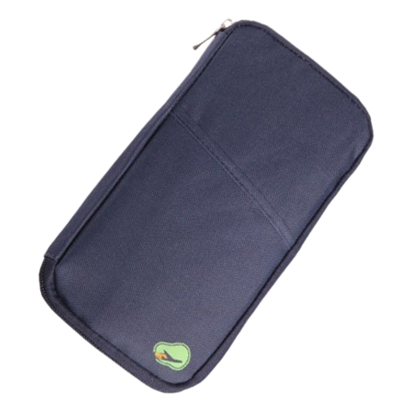 Pochette de voyage pour passeport et cartes, accessoire de voyage zippé, vue principale