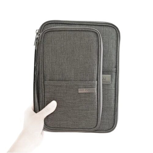 Pochette passeport familiale en tissu Oxford, deux formats, vue principale