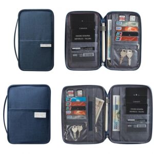 Porte passeport de voyage déperlant pour documents, accessoire de voyage