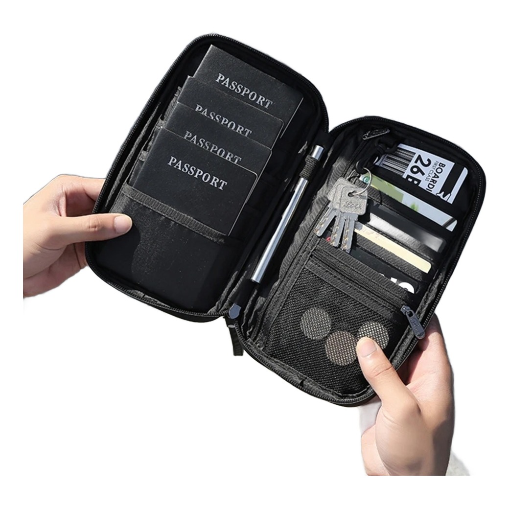 Porte-passeports anti-RFID, accessoire de voyage familial, vue principale