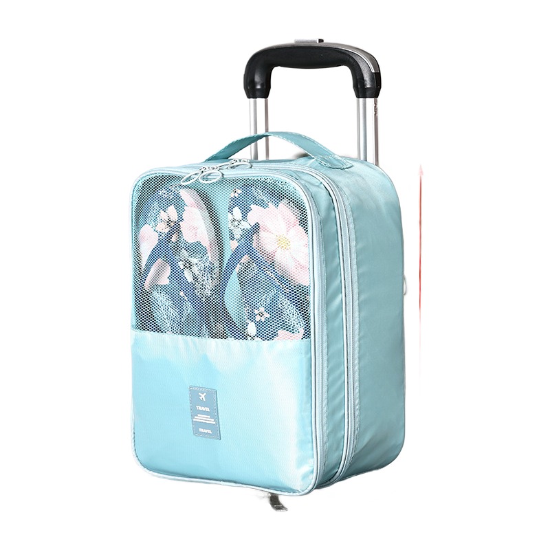 Sac à chaussures voyage imperméable, fenêtre en maille, vue de face
